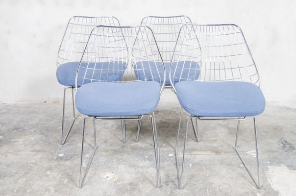 SE05 Wire Dining Chair by Cees Braakman for Pastoe, 1950s-QVY-169170