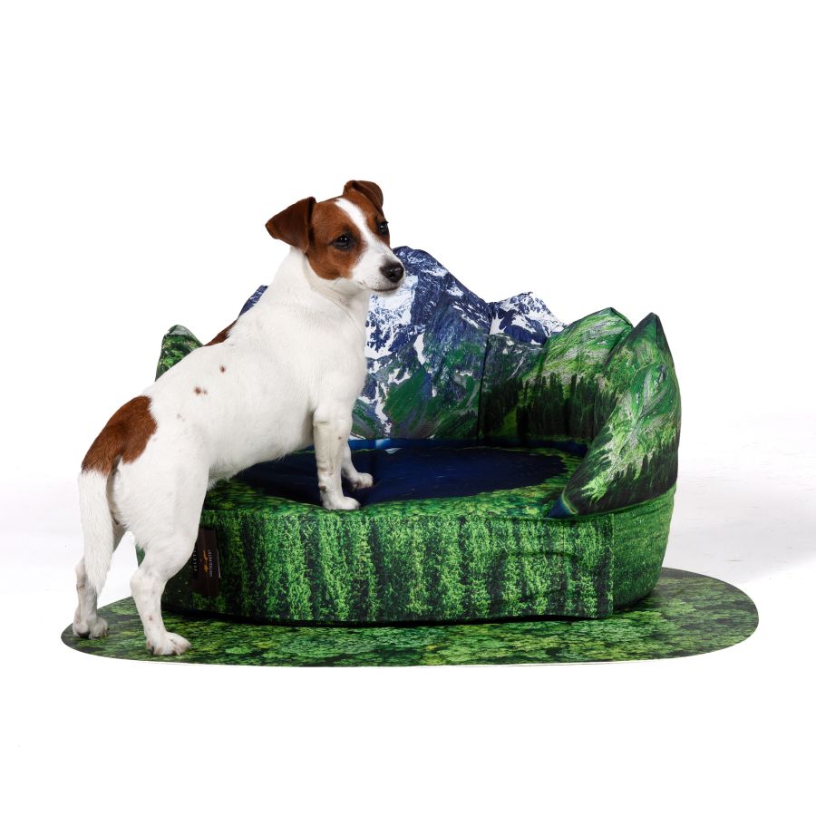 Kennel + kennel mat PETS (R)EVOLUTION Les Alpes by Seletti