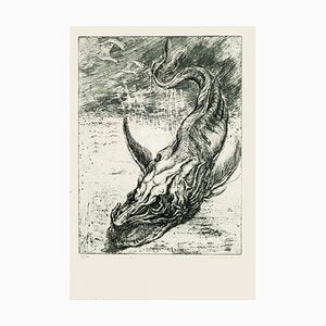 Sea Dragon - Original Etching by M. Chirnoaga - Late 20th Century Late 20th Century-ZCI-762149