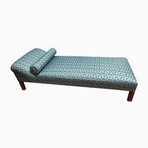 Sea Grass Fabric Chaise Lounge, 1950s-WQQ-1334348