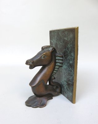 Sea Horse Bookends in Bronze, 1950s, Set of 2-EY-1348227