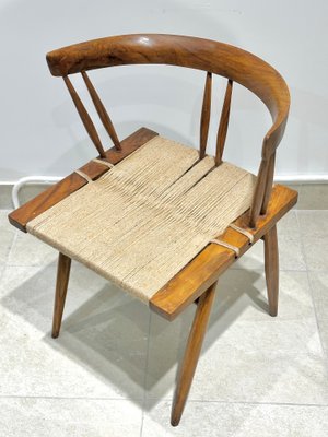 Seagrass Chairs by Georges Nakashima , 1960s, Set of 4-DLN-2034840