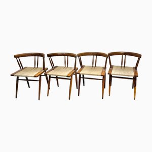 Seagrass Chairs by Georges Nakashima , 1960s, Set of 4-DLN-2034840