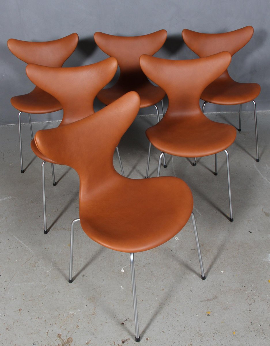 Seagull Dining Chairs by Arne Jacobsen for Fritz Hansen, Set of 6