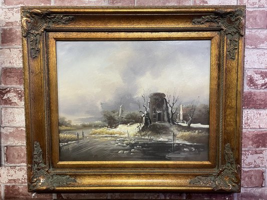 Seascape, Oil on Canvas, Framed-NSG-1767277