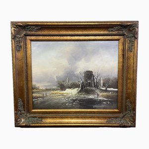 Seascape, Oil on Canvas, Framed-NSG-1767277