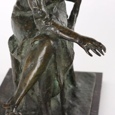 Seated Woman in Bronze by Luigi Panzeri-VMM-2041485