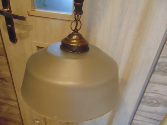 Secessionist Brass Ceiling Lamp-CAQ-1005557