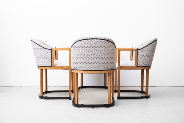 Secessionist Chairs by Wilhelm Schmidt, Vienna, Austria, 1908, Set of 4-ZNO-1820603