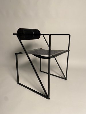 Second Black Metal Chair Aka Mod. 602 attributed to Mario Botta, 1982-KKZ-1814183