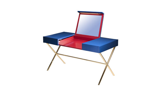 Secret Sin Dressing Table in Blue & Red by Giorgio Ragazzini for VGnewtrend