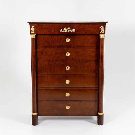 Secretaire in Thuja Root Veneer, France, 1830s