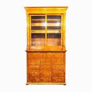 Secretary Bookcase in Birch Flame Veneer-HUR-1444943