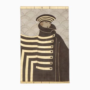 Seighaiha, Art Deco Style Composition, Canvas Painting-CEJ-1793946