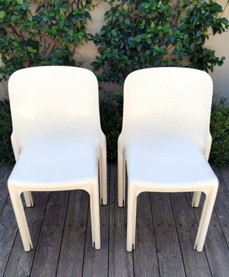 Selene Dining Chairs by Vico Magistretti for Artemide, 1969, Set of 6-QRS-1445117