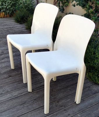 Selene Dining Chairs by Vico Magistretti for Artemide, 1969, Set of 6-QRS-1445117