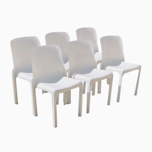 Selene Dining Chairs by Vico Magistretti for Artemide, 1969, Set of 6-QRS-1445117