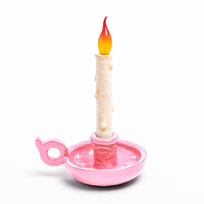 Resin Portable Lamp Bugia Lamp by Seletti #Light Pink