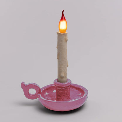 Resin Portable Lamp Bugia Lamp by Seletti #Light Pink