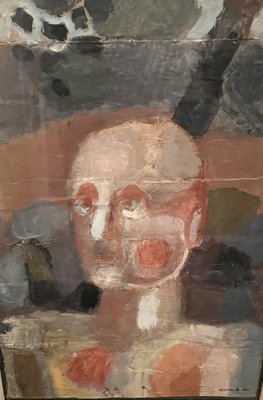 Self-Portrait, 1963, Oil on Paper, Framed-XMH-1807925