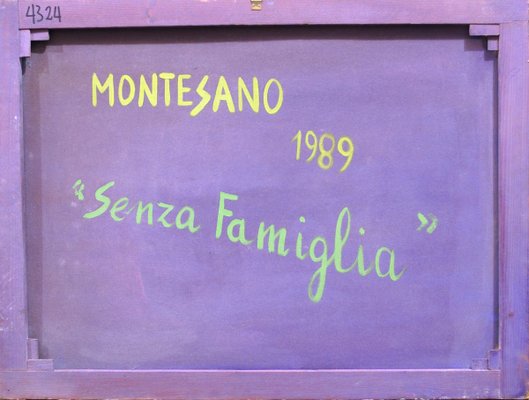 Senza Famiglia (No Family) - Original Oil on Canvas by G. Montesano - 1989 1989-ZCI-756243