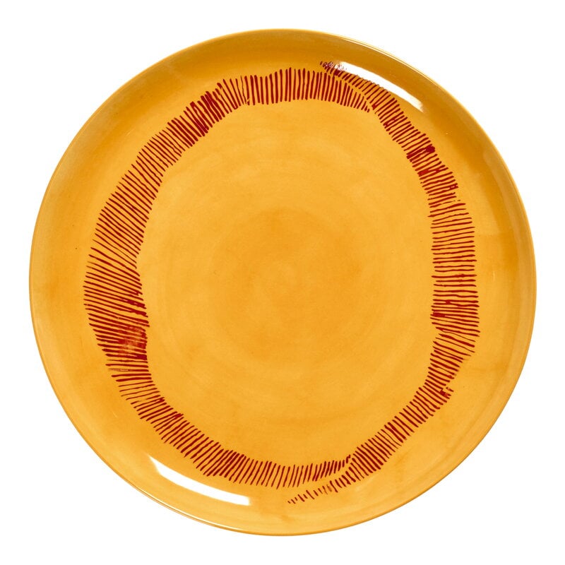 Feast plate by Serax #L, 2 pcs, yellow - red #