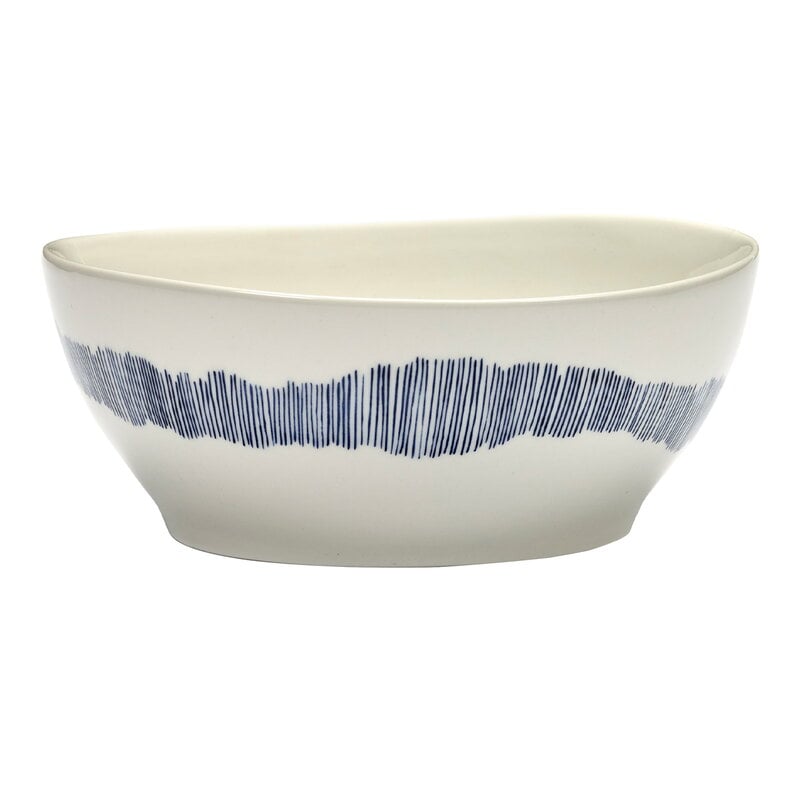 Feast bowl by Serax #L, 4 pcs, white - blue #