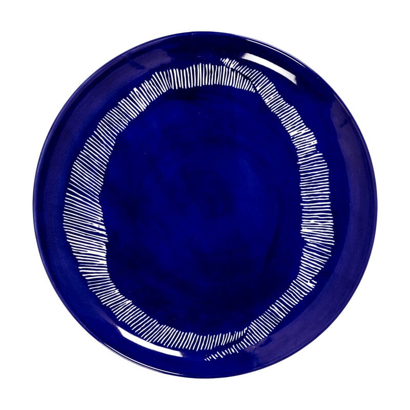 Feast plate by Serax #M, 2 pcs, blue - white #