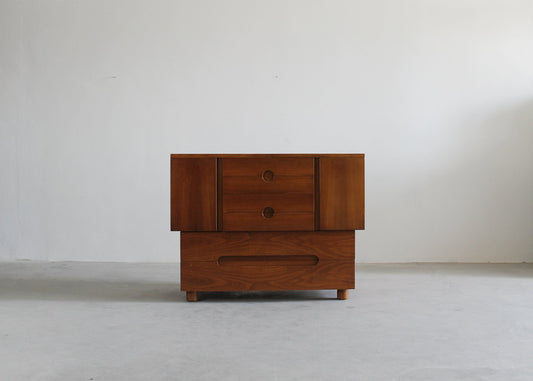 Serena Chest of Drawers in Walnut Wood by Poltronova, 1955