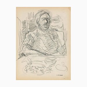 Serge Fontinsky, Sketch, Pencil, Mid-20th Century-ZCI-874829