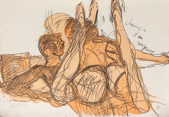 Serge Kantorowicz, Chronique d'un voyeur VI, 1990, Lithograph-FMZ-1182987