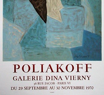 Serge Poliakoff, Blue Composition, 1970, Exhibition Poster-KHH-672897