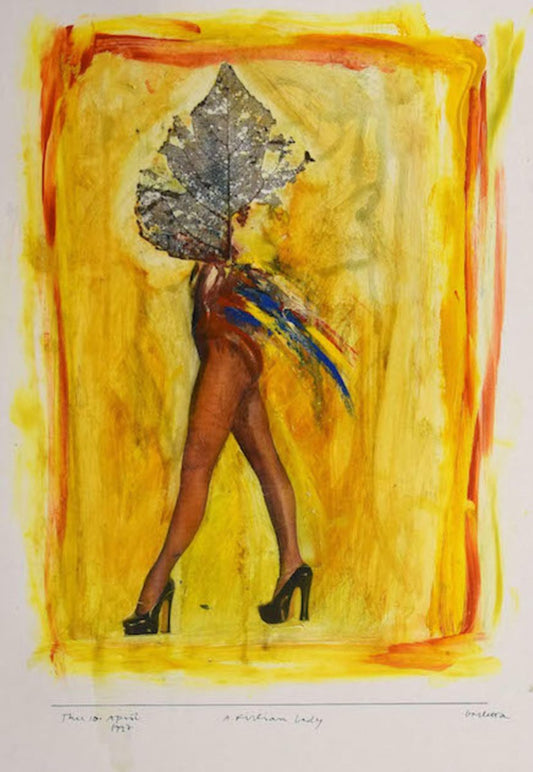 Sergio Barletta - African Lady - Original Mixed Media - 1997