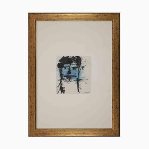 Sergio Barletta, Blue Face, Original Lithograph, 1960-ZCI-981002