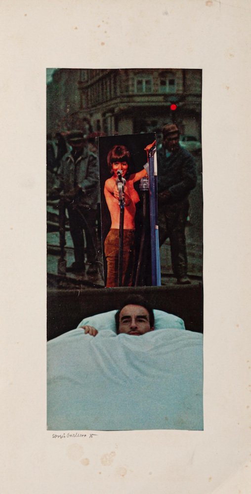 Sergio Barletta, Dreaming, Original Collage, 1975