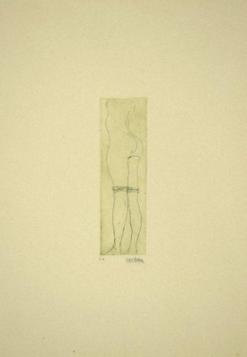 Sergio Barletta, Maiden, Etching, 1970s-ZCI-827763