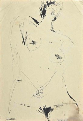 Sergio Barletta, Nude, Drawing, 1970s-ZCI-1770139