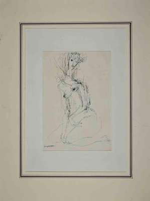 Sergio Barletta, Nude, Drawing, 1970s-ZCI-1770137