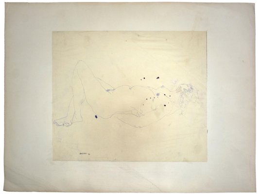 Sergio Barletta, Nude, Pen Drawing, 1958-ZCI-845005