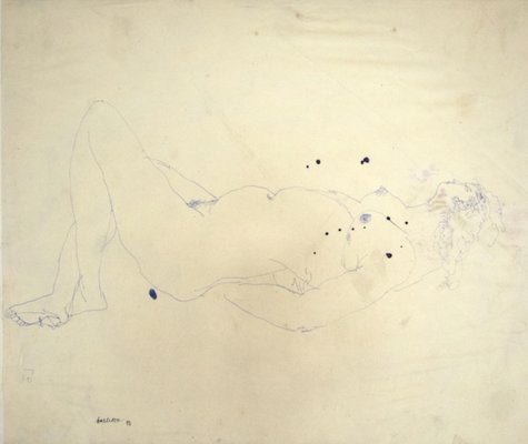 Sergio Barletta, Nude, Pen Drawing, 1958-ZCI-845005