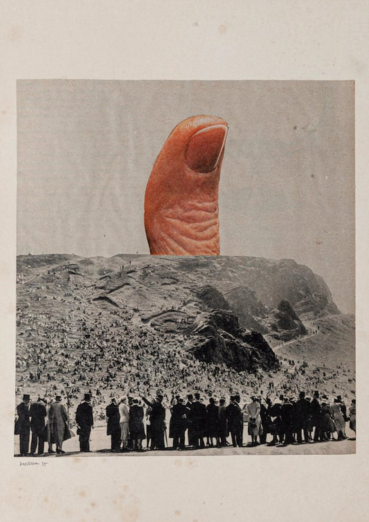 Sergio Barletta, Thumb, Original Collage, 1975