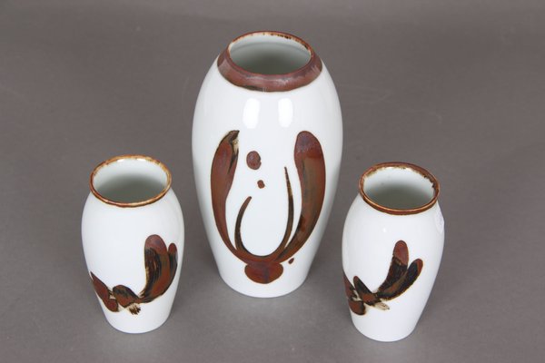 Series 158/159 Vase from Bing & Grondahl, Set of 3-DQ-1248886