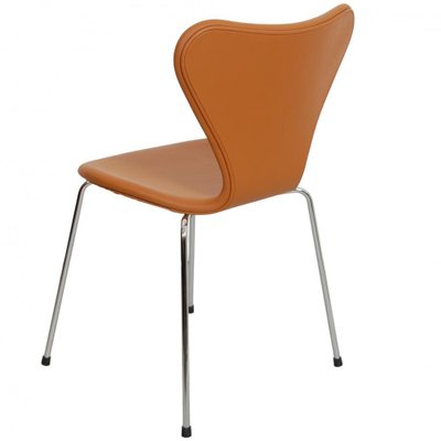 Series Seven Chair Model 3107 in Brown Leather by Arne Jacobsen for Fritz Hansen, 2000s-MTD-1769501