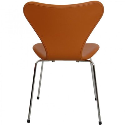 Series Seven Chair Model 3107 in Brown Leather by Arne Jacobsen for Fritz Hansen, 2000s-MTD-1769501