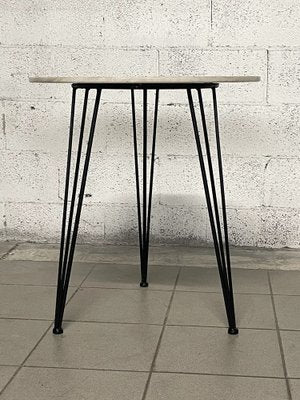 Service Table with White Marble Top, 1950s-JHL-1716349