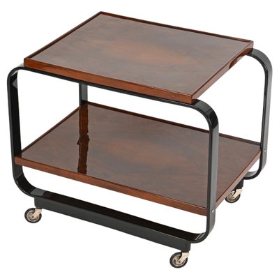 Serving Bar Cart in Walnut by Gino Maggioni, 1930s-JDR-1768108