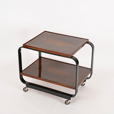 Serving Bar Cart in Walnut by Gino Maggioni, 1930s-JDR-1768108