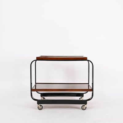 Serving Bar Cart in Walnut by Gino Maggioni, 1930s-JDR-1768108