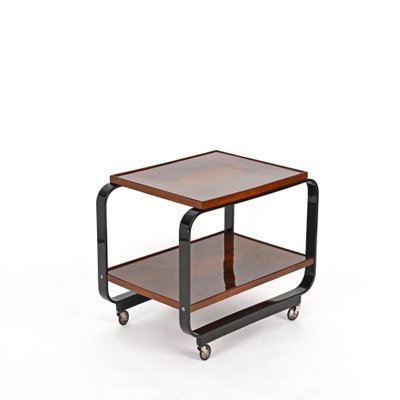 Serving Bar Cart in Walnut by Gino Maggioni, 1930s-JDR-1768108