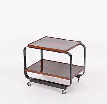 Serving Bar Cart in Walnut by Gino Maggioni, 1930s-JDR-1768108